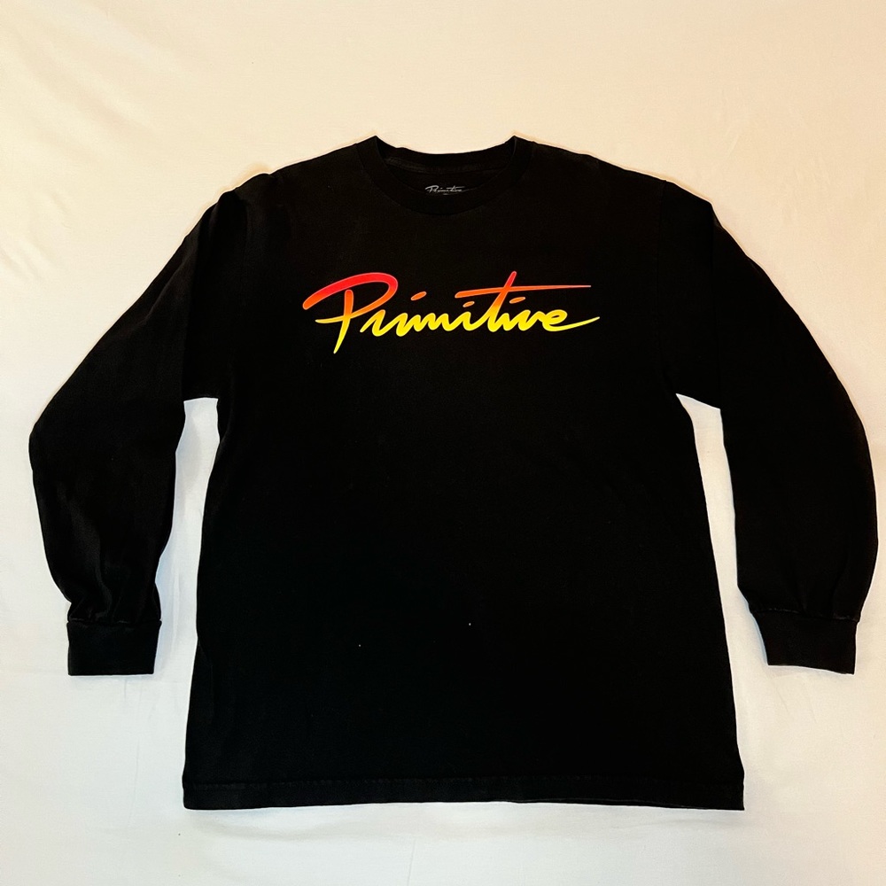 Primitive Black Long Sleeve T-Shirt  Size L